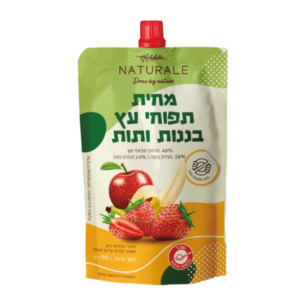 מחית תפוחי עץ בננות ותות